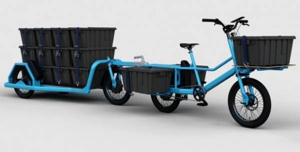 Французька компанія створила вантажний електровелосипед-поїзд