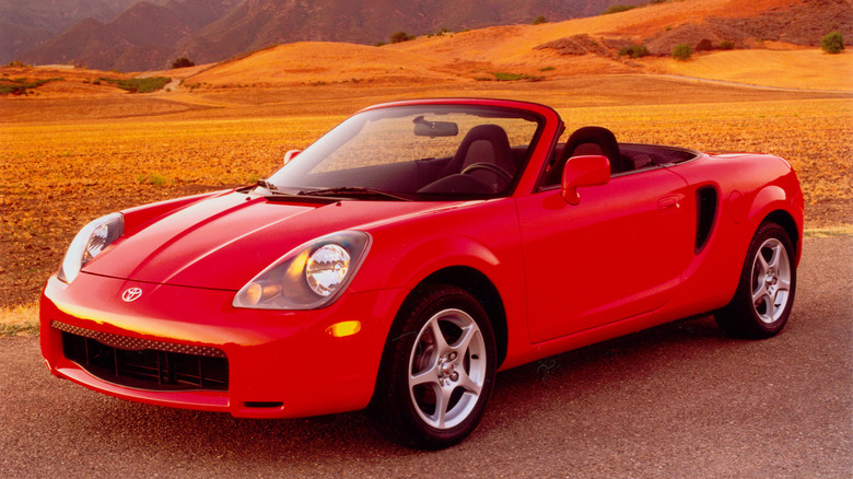 Червоний Toyota MR2 Spyder