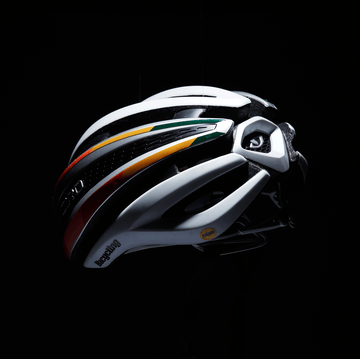 damaged cycling helmet