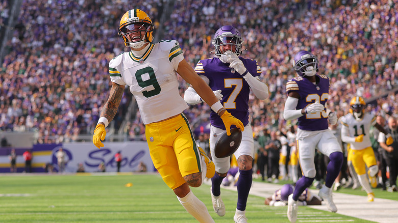 Крістіан Ватсон з Green Bay Packers забиває тачдаун