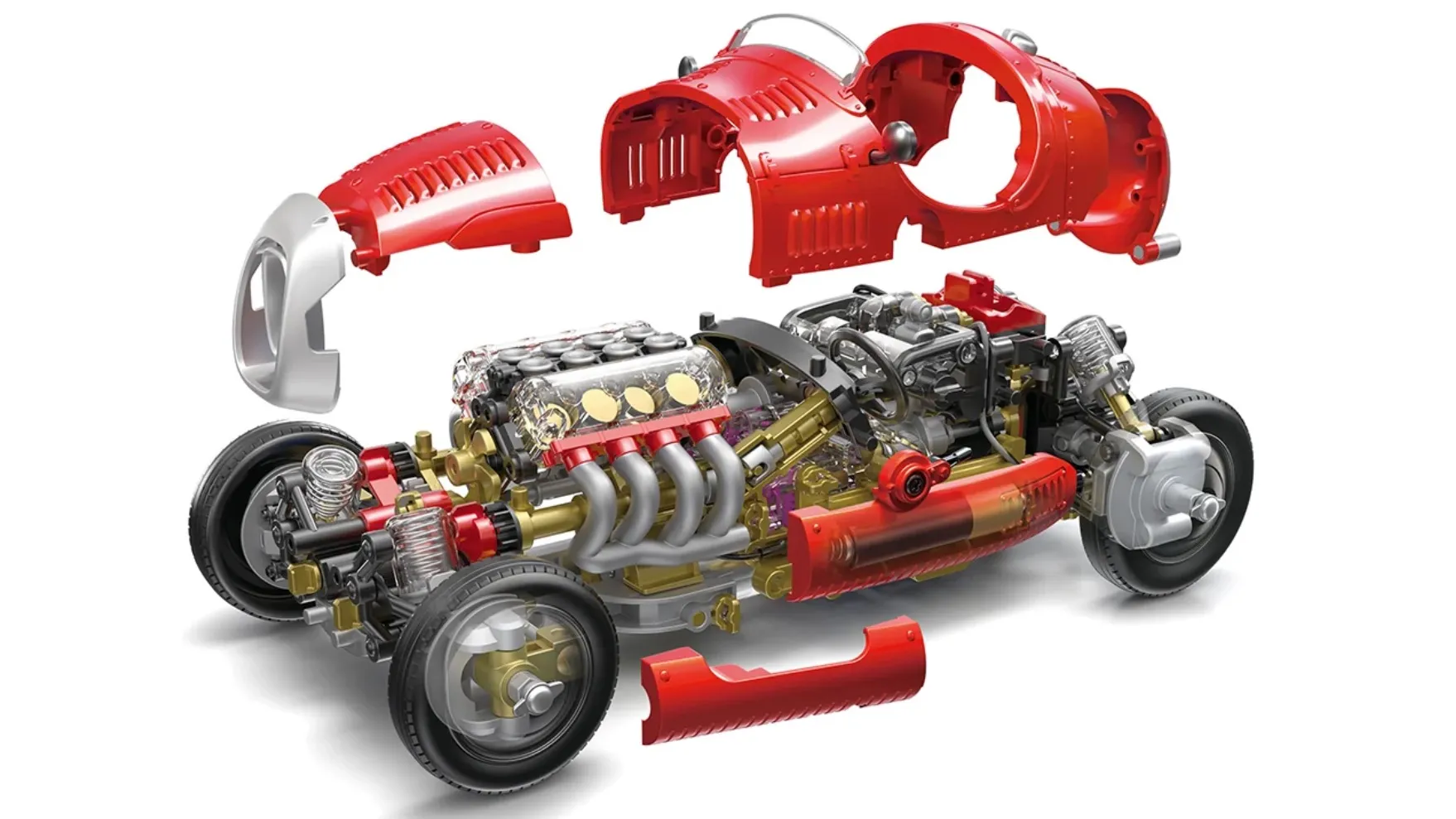 Модель гоночного автомобіля V8 від Thames &amp; Kosmos