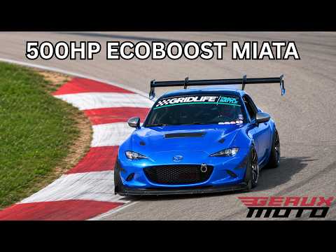 Відео про збірку Mazda Miata з двигуном EcoBoost потужністю 500 к.с.