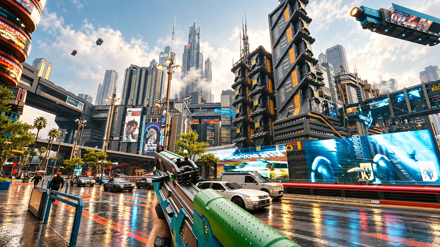 Нічне Місто в Cyberpunk 2077 з RTX 5060
