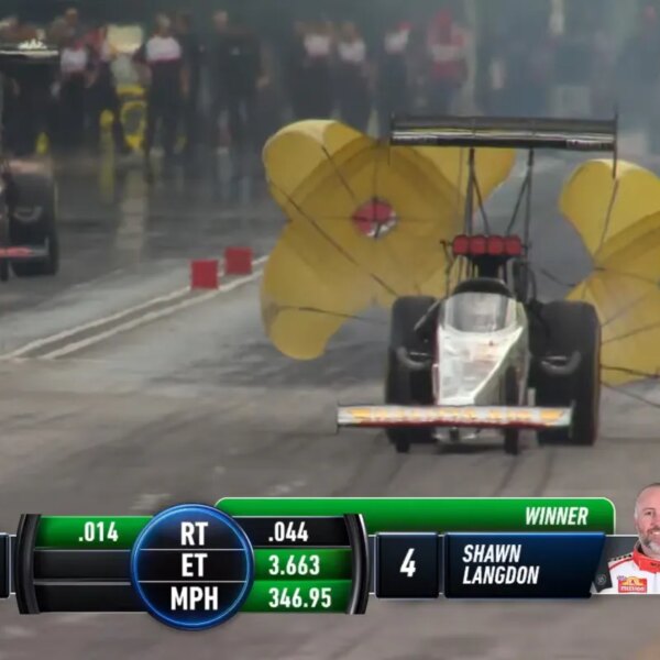 Драгстер Top Fuel встановив новий рекорд швидкості NHRA, розігнавшись до 346,96 миль/год
