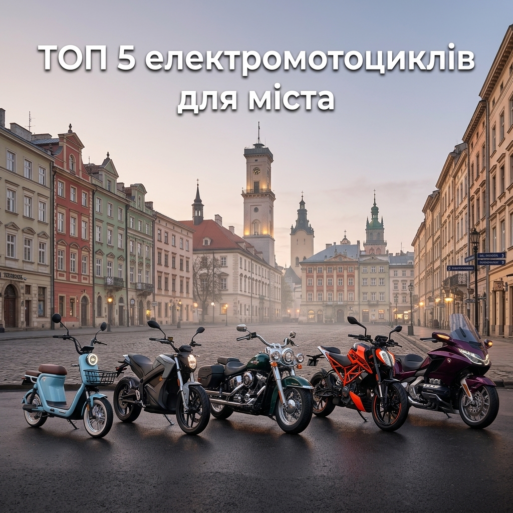 Який електромотоцикл купити для міста в Україні: 5 перевірених варіантів на будь-який бюджет