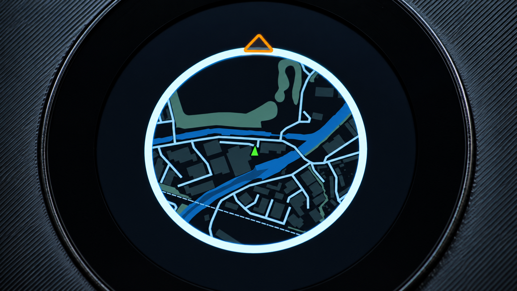 Міні-карта Need for Speed Underground 2, реалізована на реальному GPS-пристрої