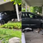 Tesla влетіла у вітальню: власник будинку думав, що почався землетрус