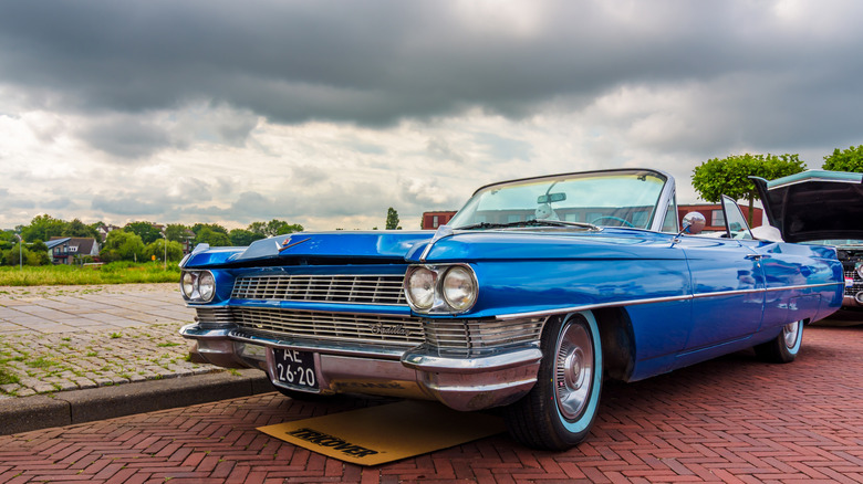Lelystad, Netherlands - June 21, 2026: A restored Cadillac de ville at The National Oldtimer Day 2026 in Lelystad, The Netherlands by: Patrick Herzberg